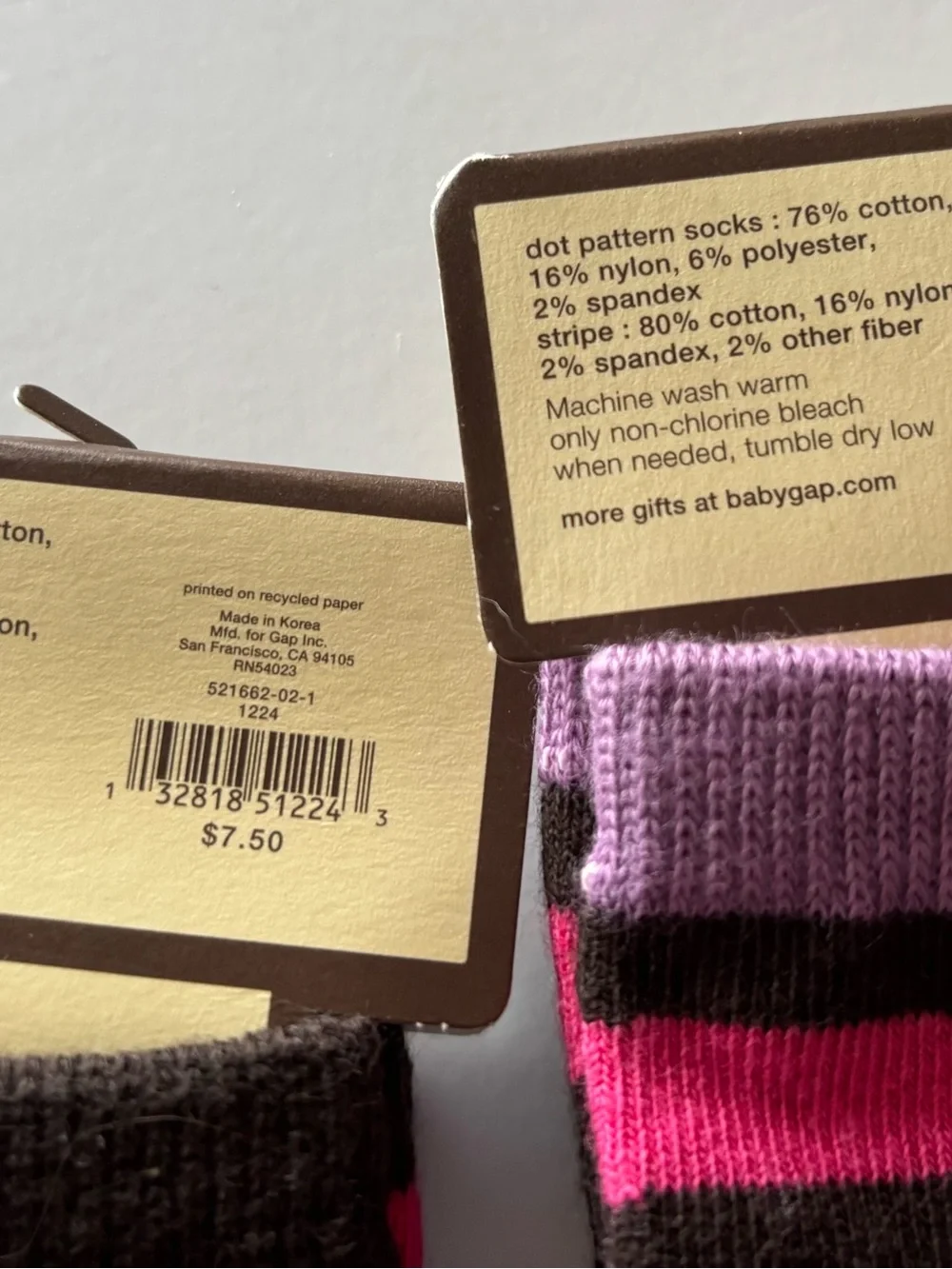 Baby Gap socks 12-24 months